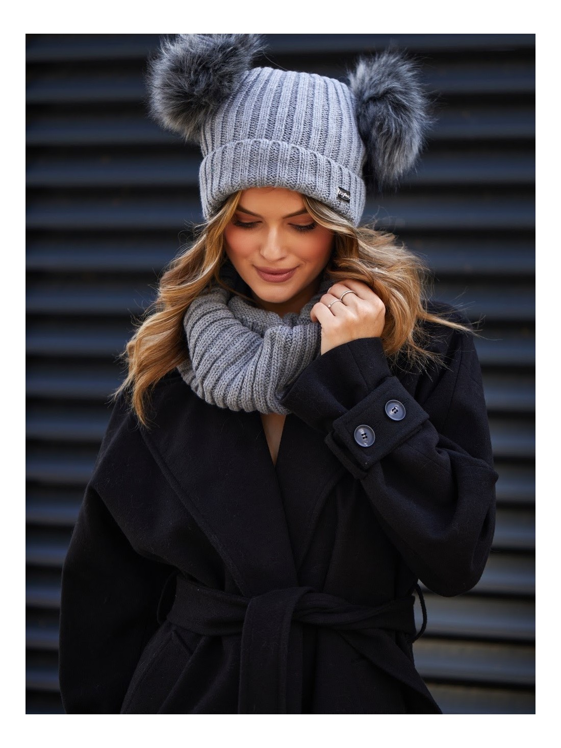 Dark gray winter set C18 - Online store - Boutique